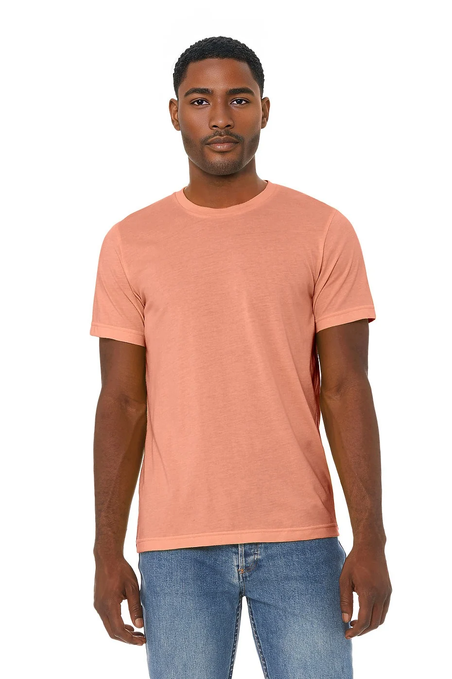 BELLA 3001CVC UNISEX HEATHER JERSEY SHORT SLEEVE TEE - Image 13