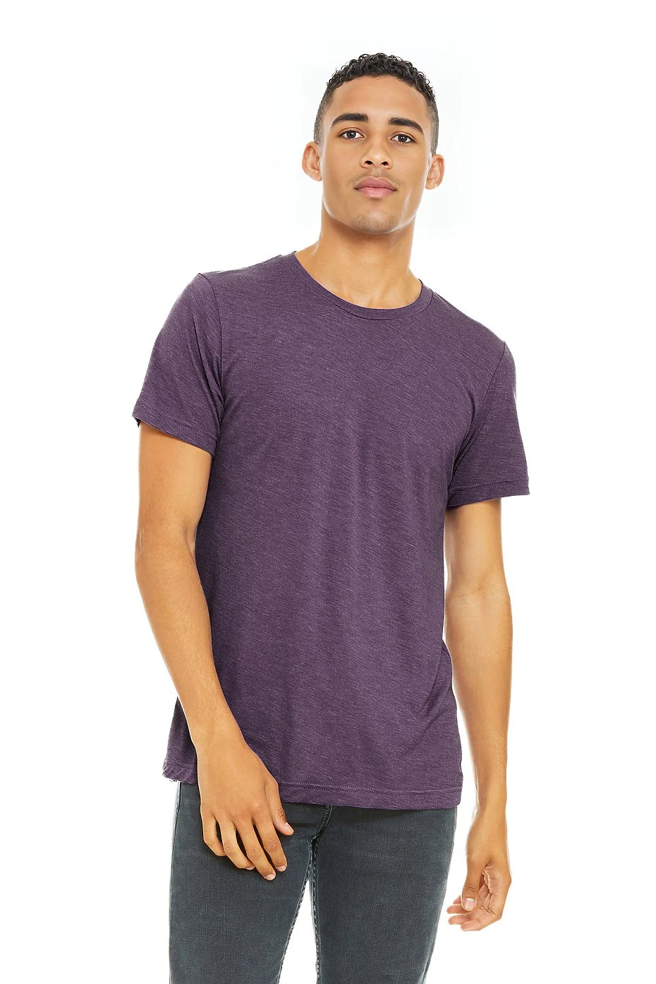 BELLA 3001CVC UNISEX HEATHER JERSEY SHORT SLEEVE TEE - Image 14