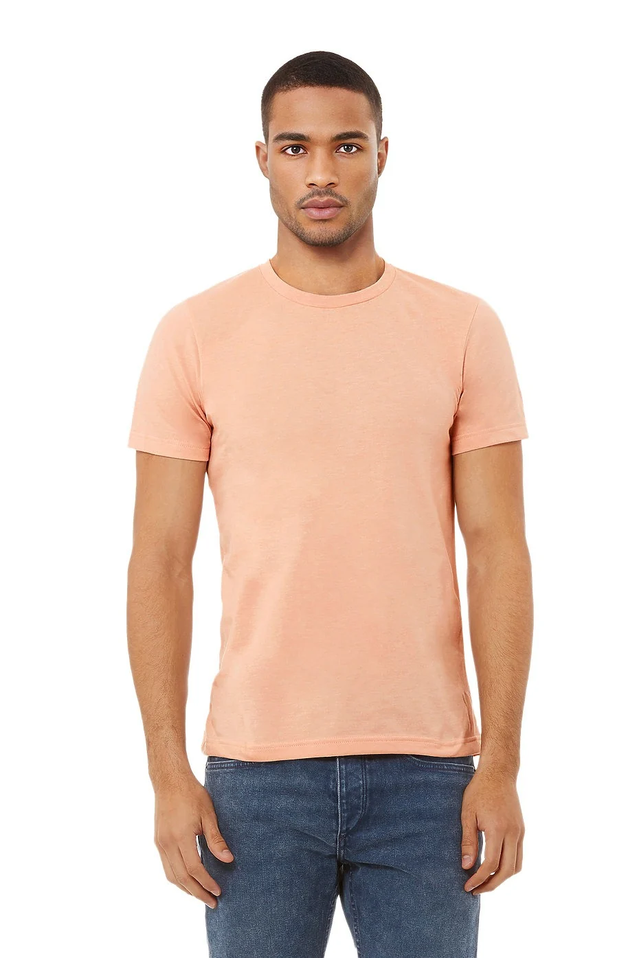 BELLA 3001CVC UNISEX HEATHER JERSEY SHORT SLEEVE TEE - Image 16