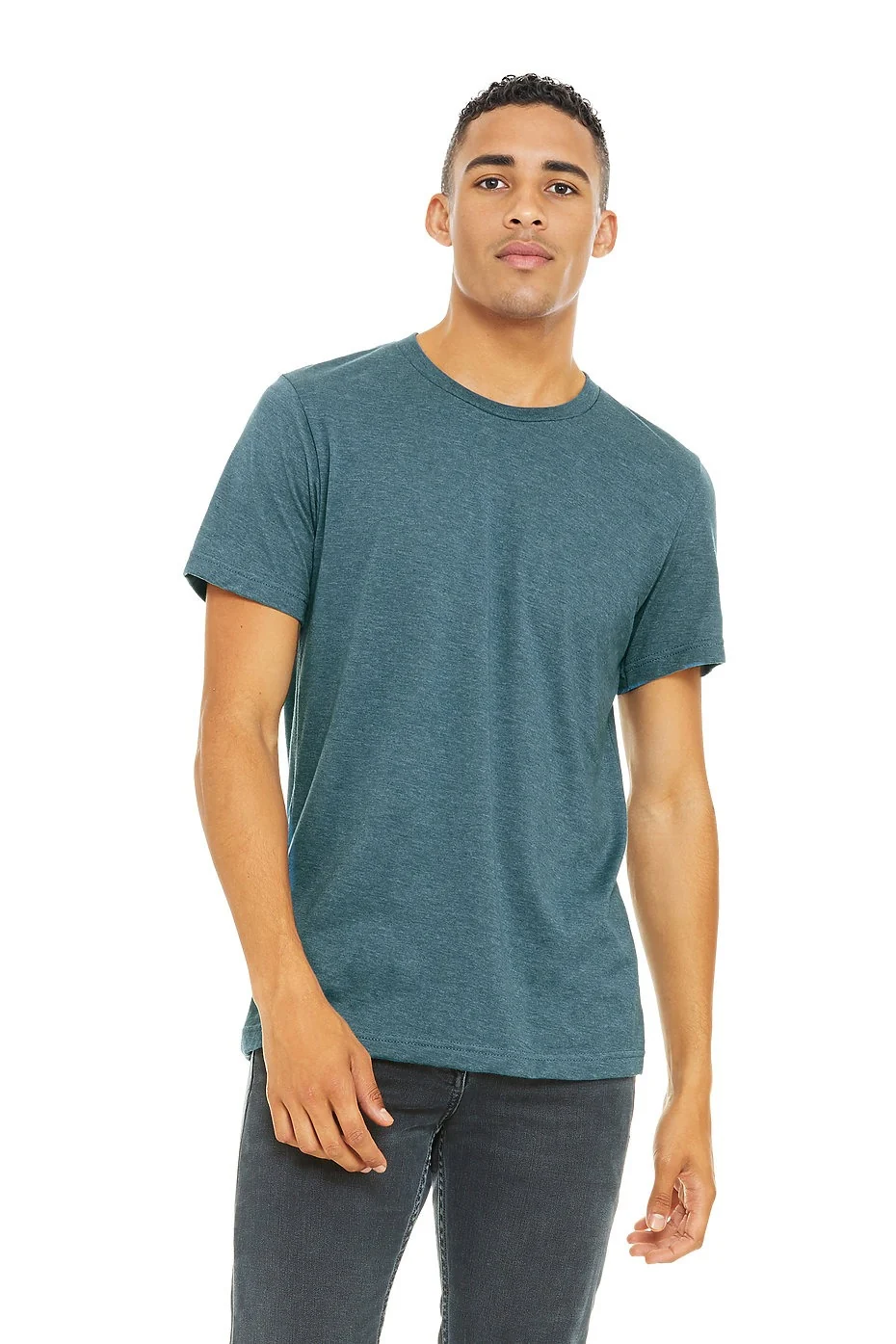 BELLA 3001CVC UNISEX HEATHER JERSEY SHORT SLEEVE TEE - Image 19