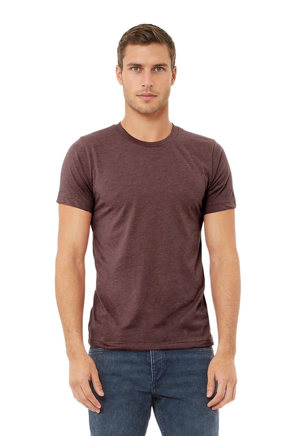 BELLA 3001CVC UNISEX HEATHER JERSEY SHORT SLEEVE TEE - Image 22