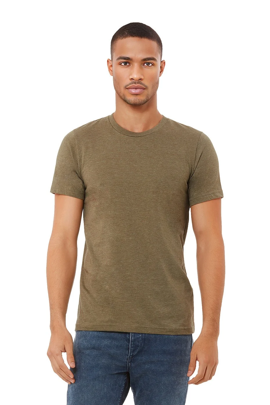 BELLA 3001CVC UNISEX HEATHER JERSEY SHORT SLEEVE TEE - Image 25