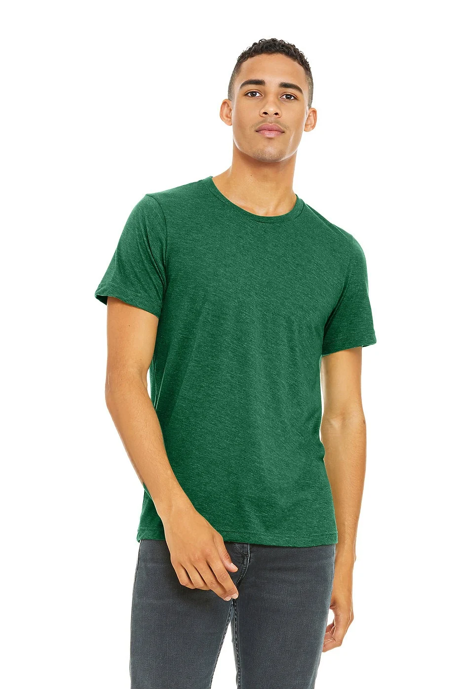 BELLA 3001CVC UNISEX HEATHER JERSEY SHORT SLEEVE TEE - Image 6