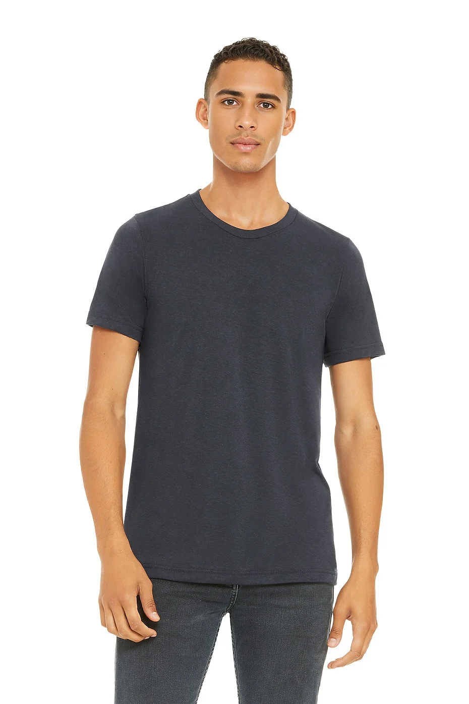BELLA 3001CVC UNISEX HEATHER JERSEY SHORT SLEEVE TEE - Image 8