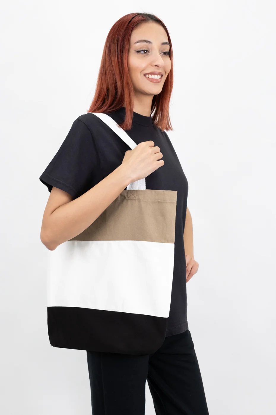 Color Block Tote Bag - Mix and Match - Image 14