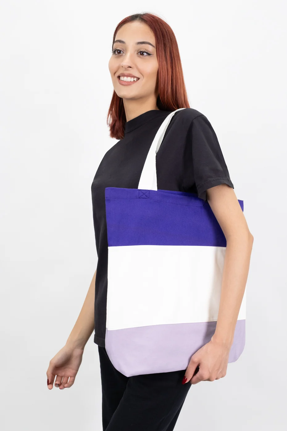 Color Block Tote Bag - Mix and Match - Image 17