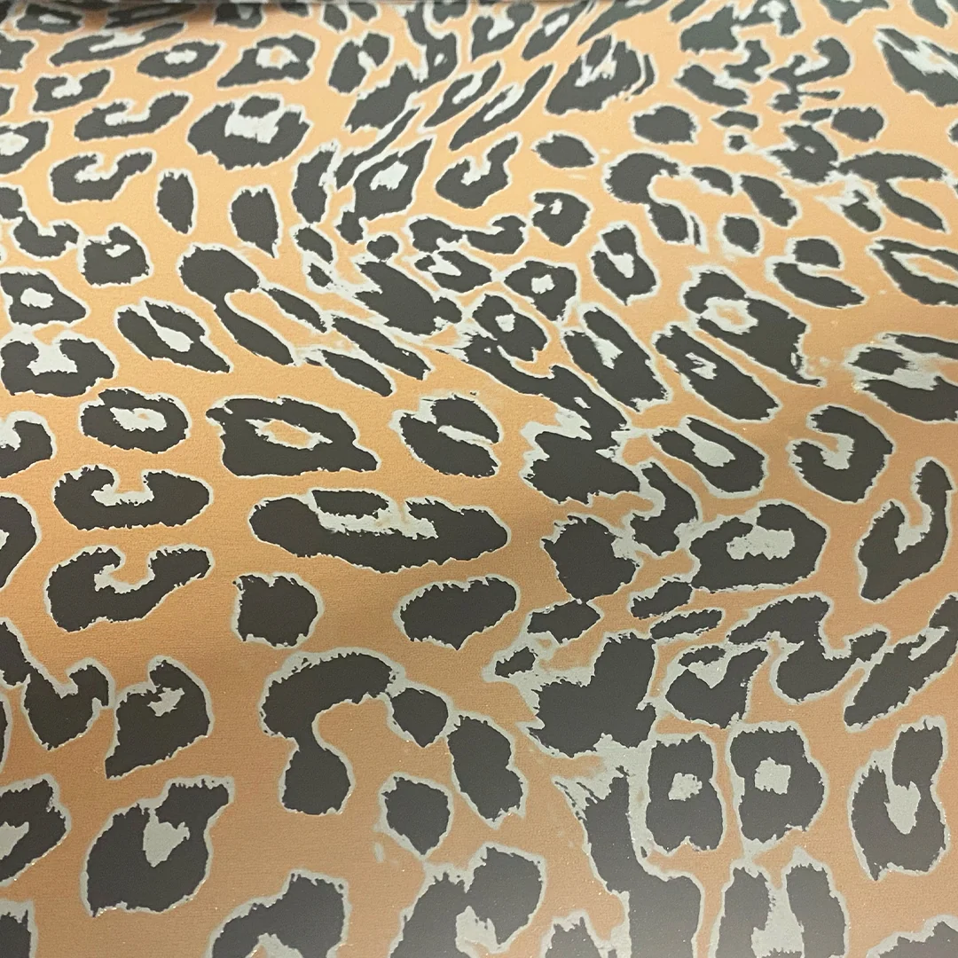 Ultra Flex Pattern Foil Jaguar Gold 20” wide Heat Transfer Vinyl for T-Shirt and Apparel - HTV